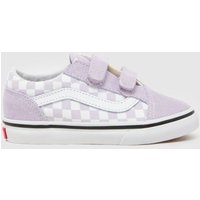 Vans Lilac Old Skool V Girls Toddler Trainers Vans Lilac Old Skool V Girls Toddler Trainers