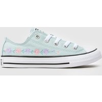 Converse Turquoise All Star Lo Girls Junior Trainers Converse Turquoise All Star Lo Girls Junior Trainers