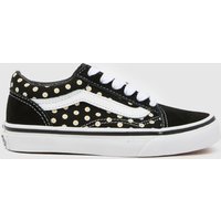 Vans Black Multi Old Skool Girls Junior Trainers Vans Black Multi Old Skool Girls Junior Trainers