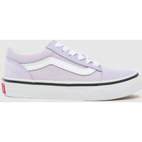 Vans Lilac Old Skool Girls Junior Trainers Vans Lilac Old Skool Girls Junior Trainers