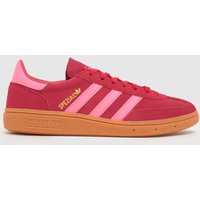 adidas Red Handball Spezial Girls Youth Trainers adidas Red Handball Spezial Girls Youth Trainers