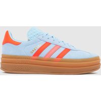 adidas Pale Blue Multi Gazelle Bold Girls Youth Trainers adidas Pale Blue Multi Gazelle Bold Girls Youth Trainers
