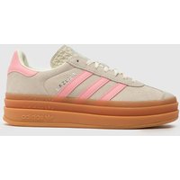 adidas Beige Gazelle Bold Girls Youth Trainers adidas Beige Gazelle Bold Girls Youth Trainers