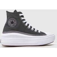 Converse Black All Star Move Hi Glitter Girls Youth Trainers Converse Black All Star Move Hi Glitter Girls Youth Trainers