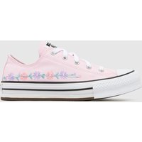 Converse Pale Pink All Star Lo EVA Lift Girls Youth Trainers Converse Pale Pink All Star Lo EVA Lift Girls Youth Trainers