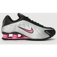 Nike Black & Silver Shox R4 Girls Youth Trainers Nike Black & Silver Shox R4 Girls Youth Trainers