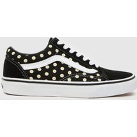Vans Black Multi Old Skool Girls Youth Trainers Vans Black Multi Old Skool Girls Youth Trainers