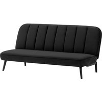 Lull Click-Click Sofa Bed, black, Leg colour: black