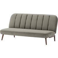Lull Click-Click Sofa Bed, grey, Leg colour: dark oak