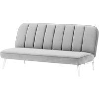 Lull Click-Click Sofa Bed, silver, Leg colour: white