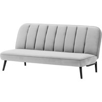 Lull Click-Click Sofa Bed, silver, Leg colour: black