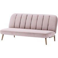 Lull Click-Click Sofa Bed, lilac, Leg colour: wax black