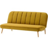 Lull Click-Click Sofa Bed, V 33 - Rust, Leg colour: black