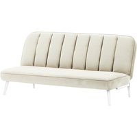 Lull Click-Click Sofa Bed, light beige, Leg colour: white