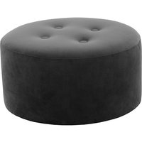 Flair Medium Round Pouffe 4 Buttons, graphite