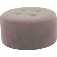Flair Medium Round Pouffe 4 Buttons, lilac