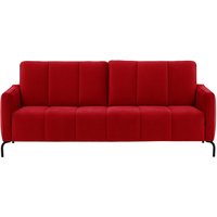 Opus Velvet 3 Seater Sofa, dark red