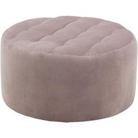 Flair Medium Round Pouffe with Stitching, lilac