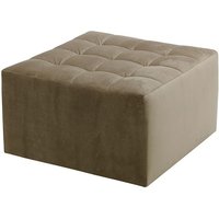 Flair Medium Square Pouffe with Stitching, mink