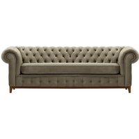 Chesterfield Grand 3 Seater Sofa, mink, Leg colour: aveo