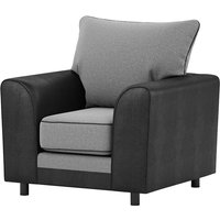 Dillon Armchair, light grey/black