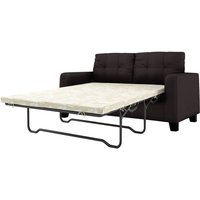Gloss 2 Seater Sofa Bed, brown