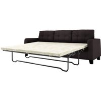 Gloss 3 Seater Faux Leather Sofa, brown