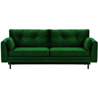 Amelia Sofa Bed with Storage, dark green, Leg colour: black