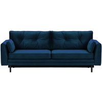 Amelia Sofa Bed with Storage, blue, Leg colour: black