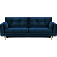 Amelia Sofa Bed with Storage, blue, Leg colour: like oak
