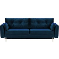 Amelia Sofa Bed with Storage, blue, Leg colour: white
