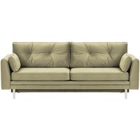 Amelia Sofa Bed with Storage, mink, Leg colour: white
