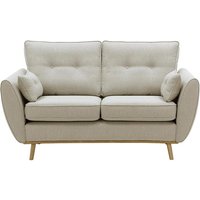 Zinola 2 Seater Sofa, beige, Leg colour: like oak