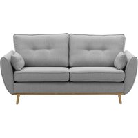 Zinola 3 Seater Sofa, grey, Leg colour: like oak