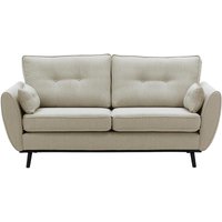 Zinola 3 Seater Sofa, beige, Leg colour: black