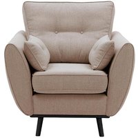 Zinola Armchair, dirty pink, Leg colour: black