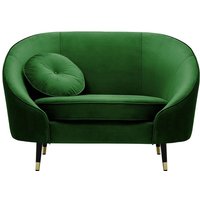 Kooper Armchair, dark green, Leg colour: Black + gold