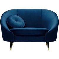 Kooper Armchair, blue, Leg colour: Black + gold