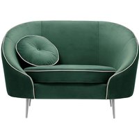 Kooper Armchair, dirty blue, Leg colour: chrome metal