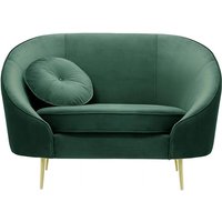 Kooper Armchair, dirty blue, Leg colour: gold metal