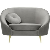 Kooper Armchair, silver, Leg colour: gold metal