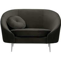 Kooper Armchair, graphite, Leg colour: chrome metal