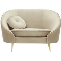 Kooper Armchair, light beige, Leg colour: gold metal