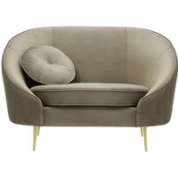 Kooper Armchair, mink, Leg colour: gold metal
