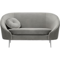 Kooper 2 Seater Sofa, silver, Leg colour: chrome metal