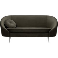 Kooper 2,5 Seater Sofa, graphite, Leg colour: chrome metal