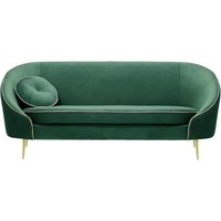 Kooper 3 Seater Sofa, dirty blue, Leg colour: gold metal