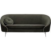 Kooper 3 Seater Sofa, graphite, Leg colour: chrome metal