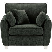 James Armchair, charcoal, Leg colour: white