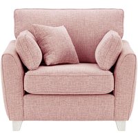 James Armchair, blush pink, Leg colour: white